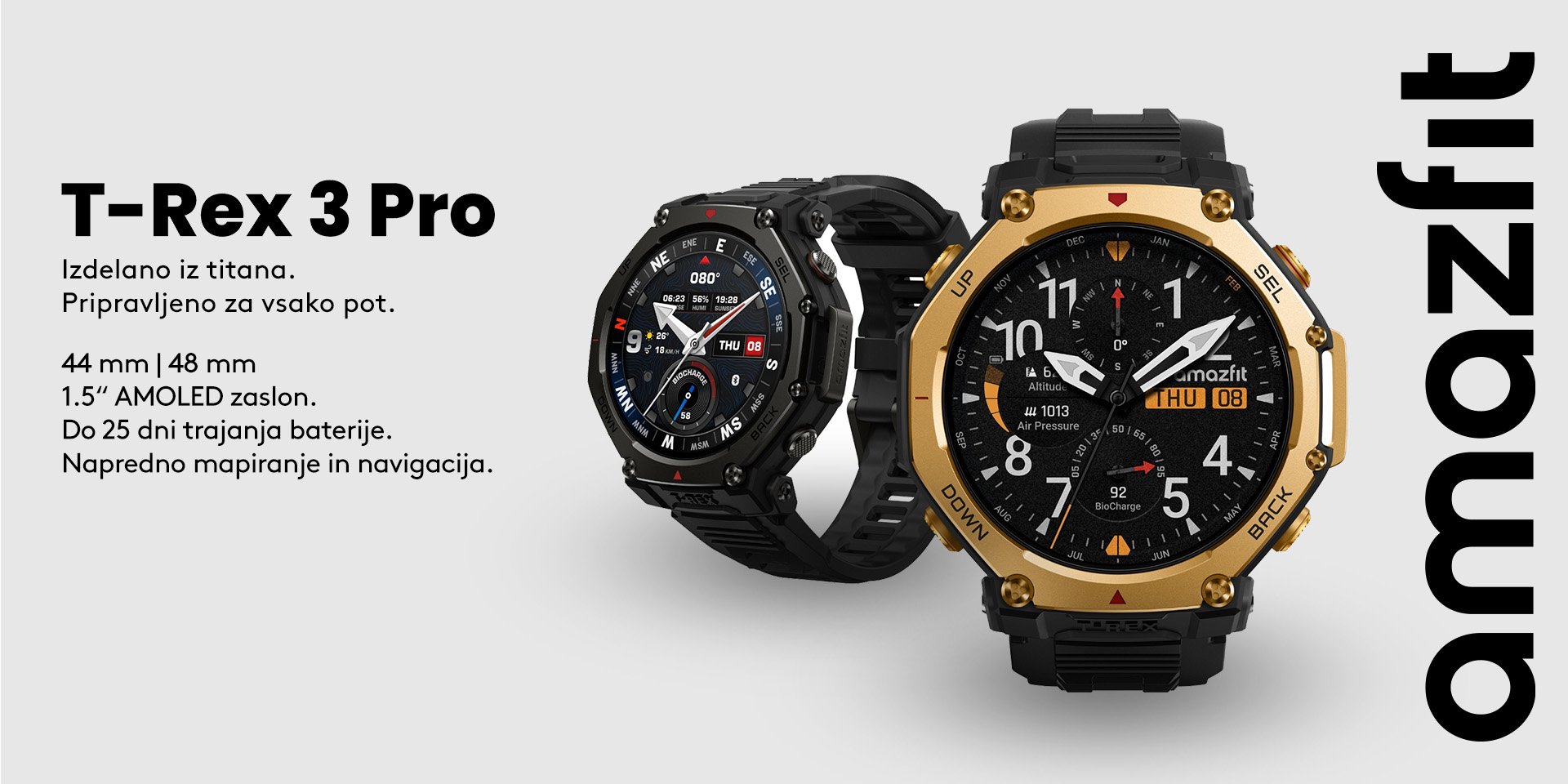 Novo v ponudbi: Amazfit T-rex 3